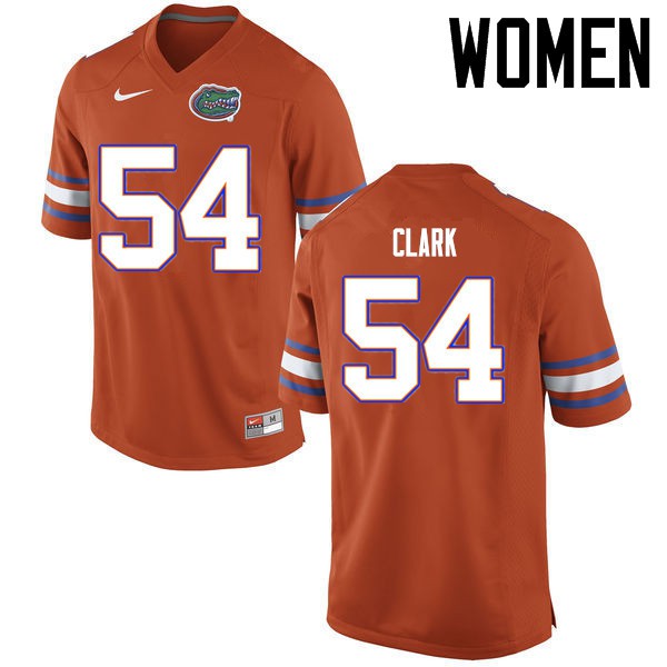 Florida Gators Women #54 Khairi Clark College Football Jerseys Orange
